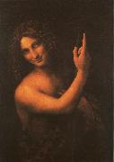  Leonardo  Da Vinci Saint John the Baptist oil painting picture wholesale